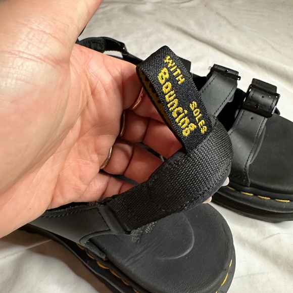 Dr. Marten Sandals with chrome buckles. From Nordstrom but sizing is large. - Picture 3 of 5